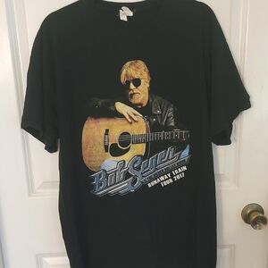 Black Bob Seger Graphic T-Shirt 2017 Tour